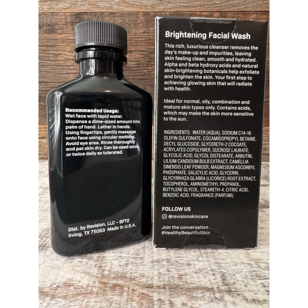 Revision Skincare Brightening Facial Wash 3.4 Fl Oz 100 mL | New | MSRP = $48 - Picture 2 of 3